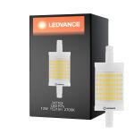 Ledvance  Performance LED R7s Double Ended 78mm Clear 12W 1521lm - 827 Extra Warm White | Dimmable - Replaces 100W