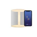 Nordlux Grip Smart LED Wall Light White 10W 830lm 120D - 827 Extra Warm White | Dimmable – IP54