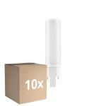 Multipack 10x Ledvance Dulux-D LED 6W - 830 Warm White | 4-Pin - Replaces 13W