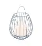 Nordlux Table Lamp Jim To-Go Portable Battery Metal Grey 3W 300lm - 827 Extra Warm White | 3-Step Dimmable 