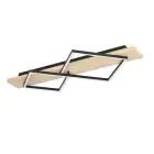 Eglo Ceiling Light Boyal Wood Black, Brown 13W 1750lm - 830 Warm White